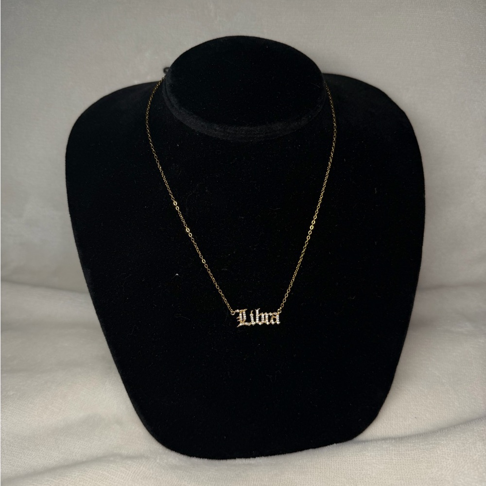 Gold Libra Necklace